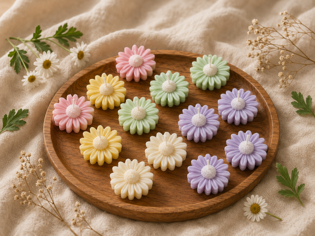 Daisy Flower Scented Candle