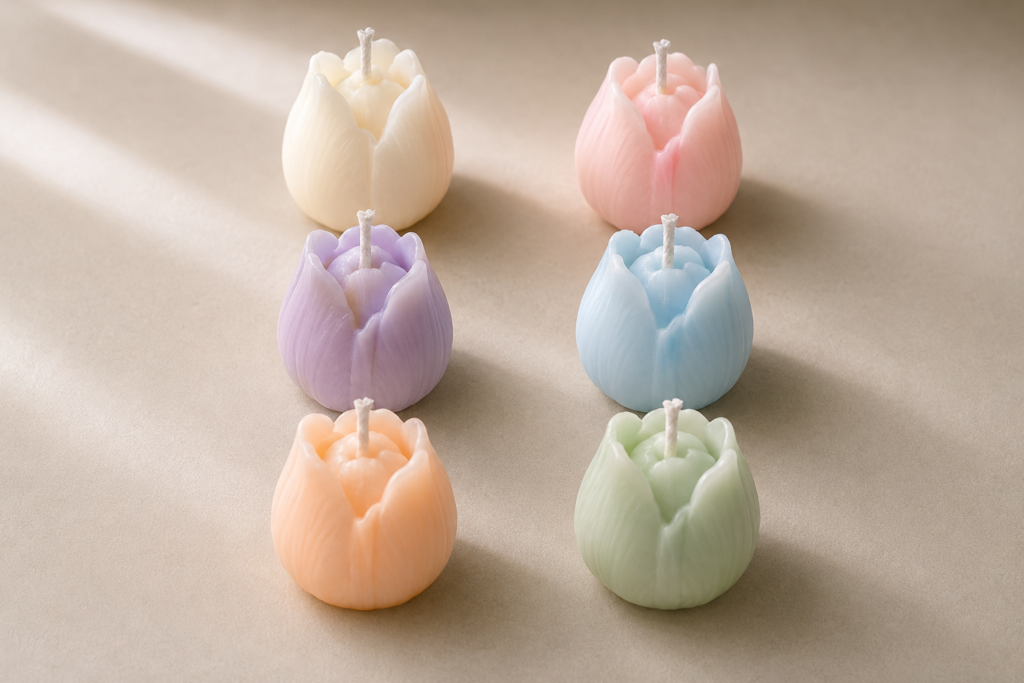 Mini Tulip Flower Scented Candle
