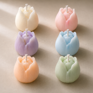 Mini Tulip Flower Scented Candle